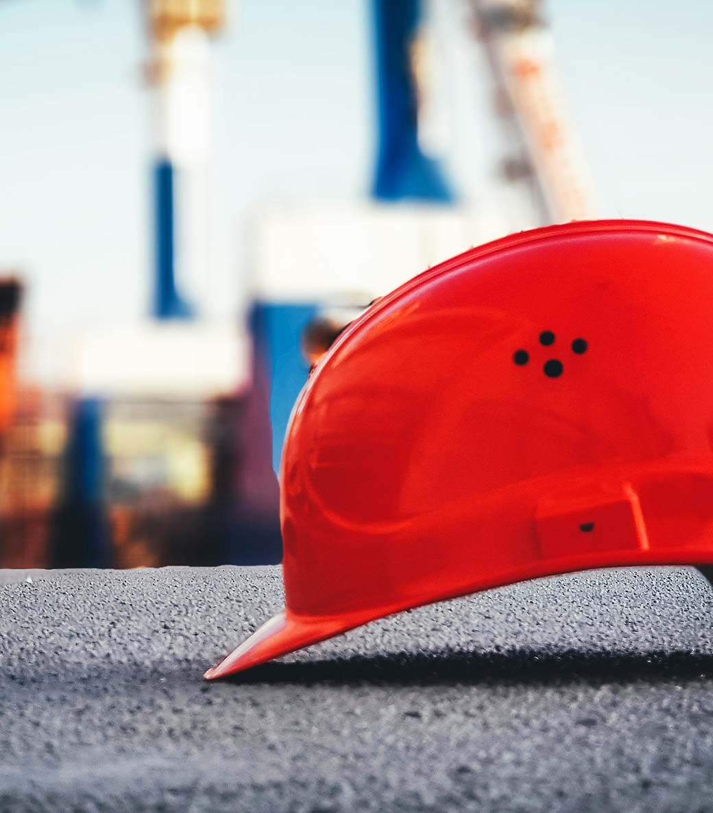 Construction worker helmet